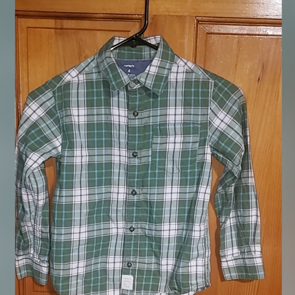 Boys Carters Checkered Shirts